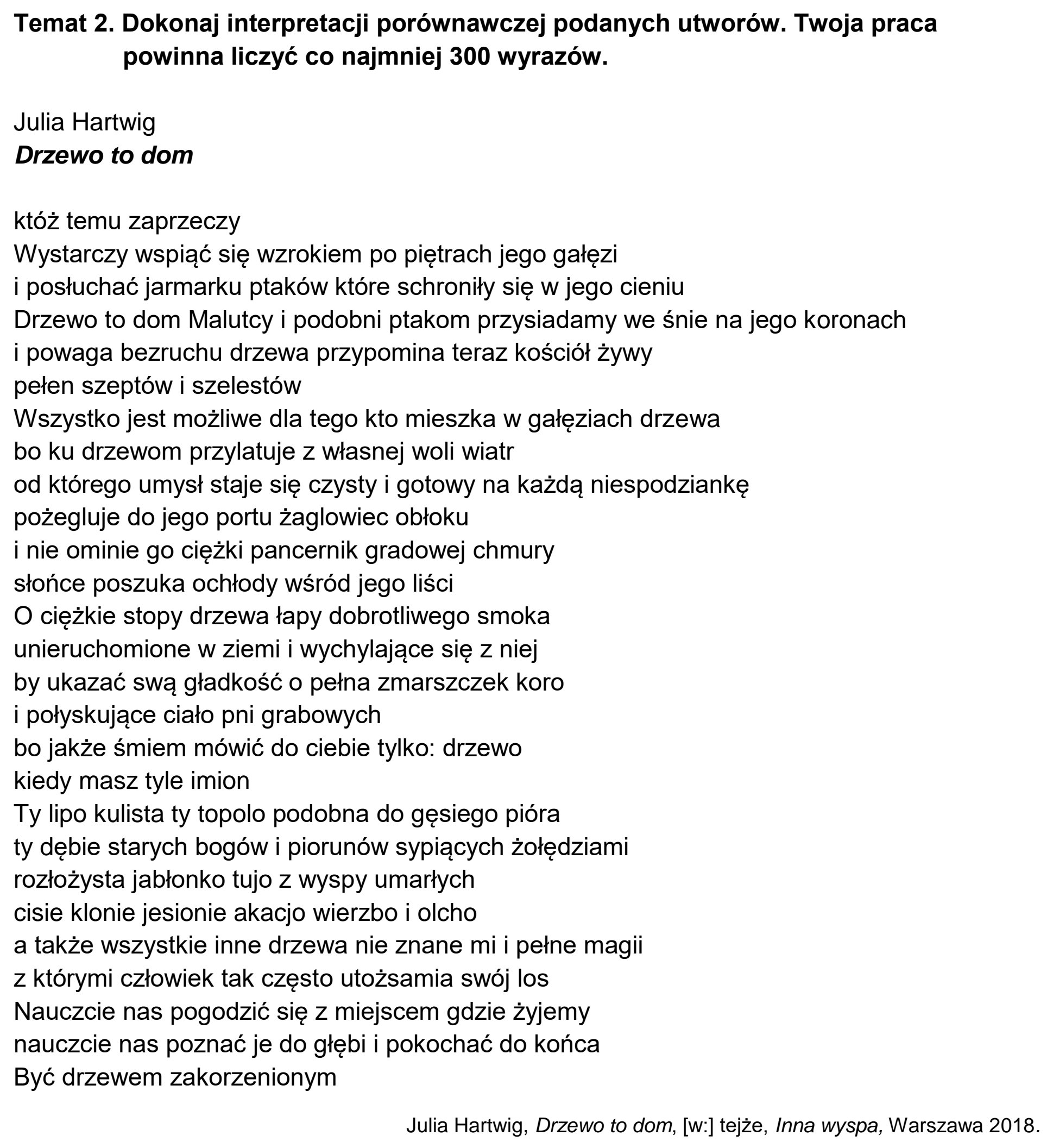 Matura, maj 2023, podgląd zadania 2, fragment 1