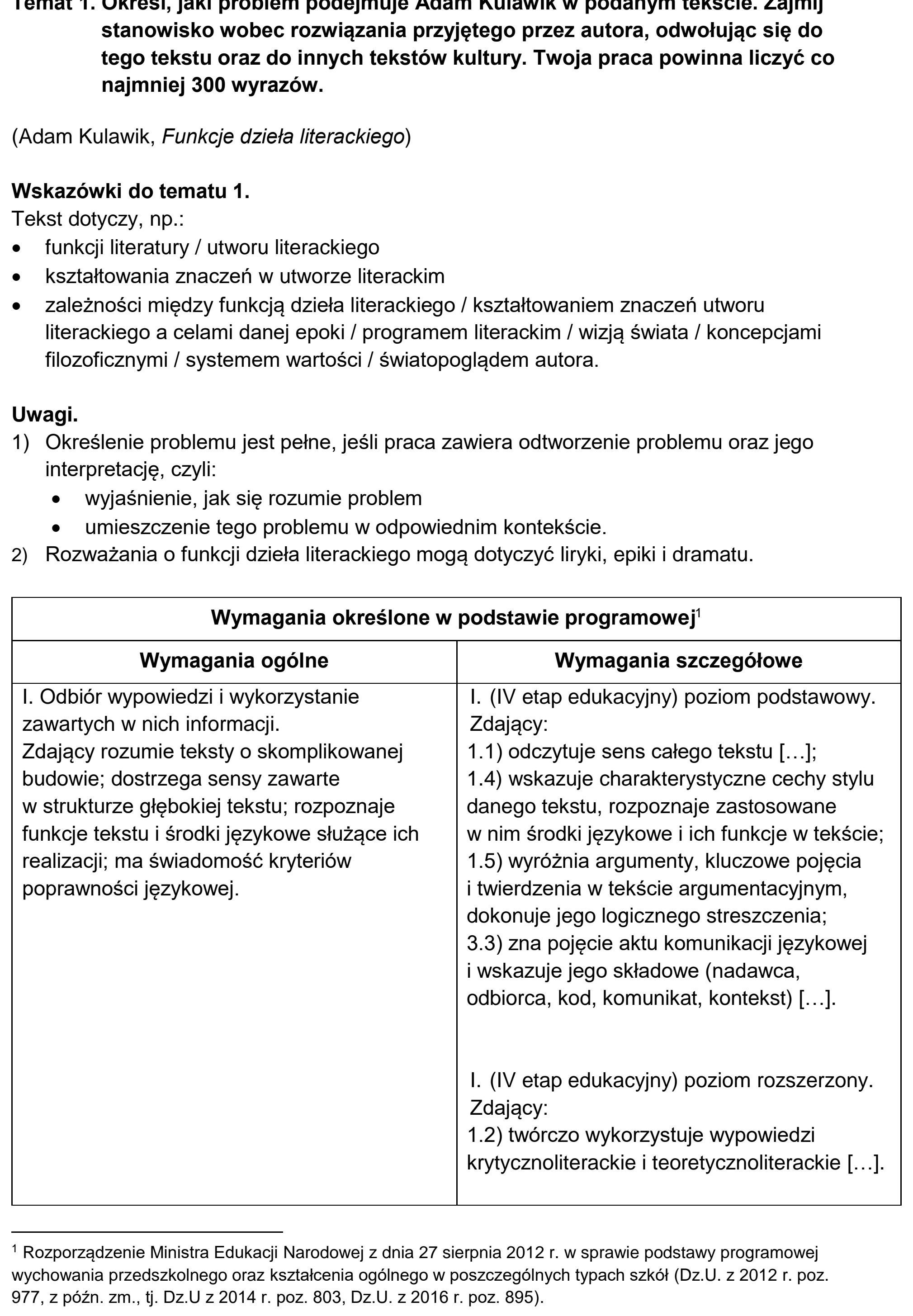 Matura, maj 2025, odpowiedź do zadania 1