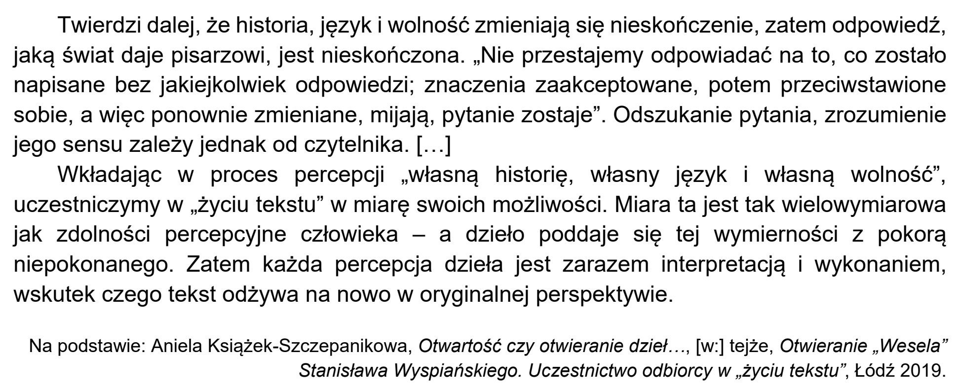 Matura próbna, marzec 2021, podgląd zadania 1, fragment 2