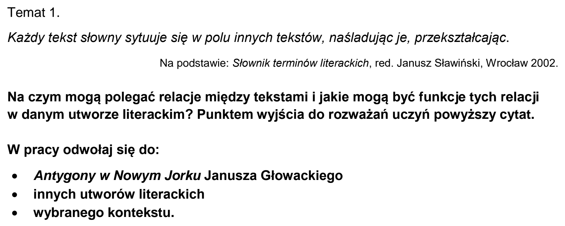 Matura, maj 2025, podgląd zadania 1