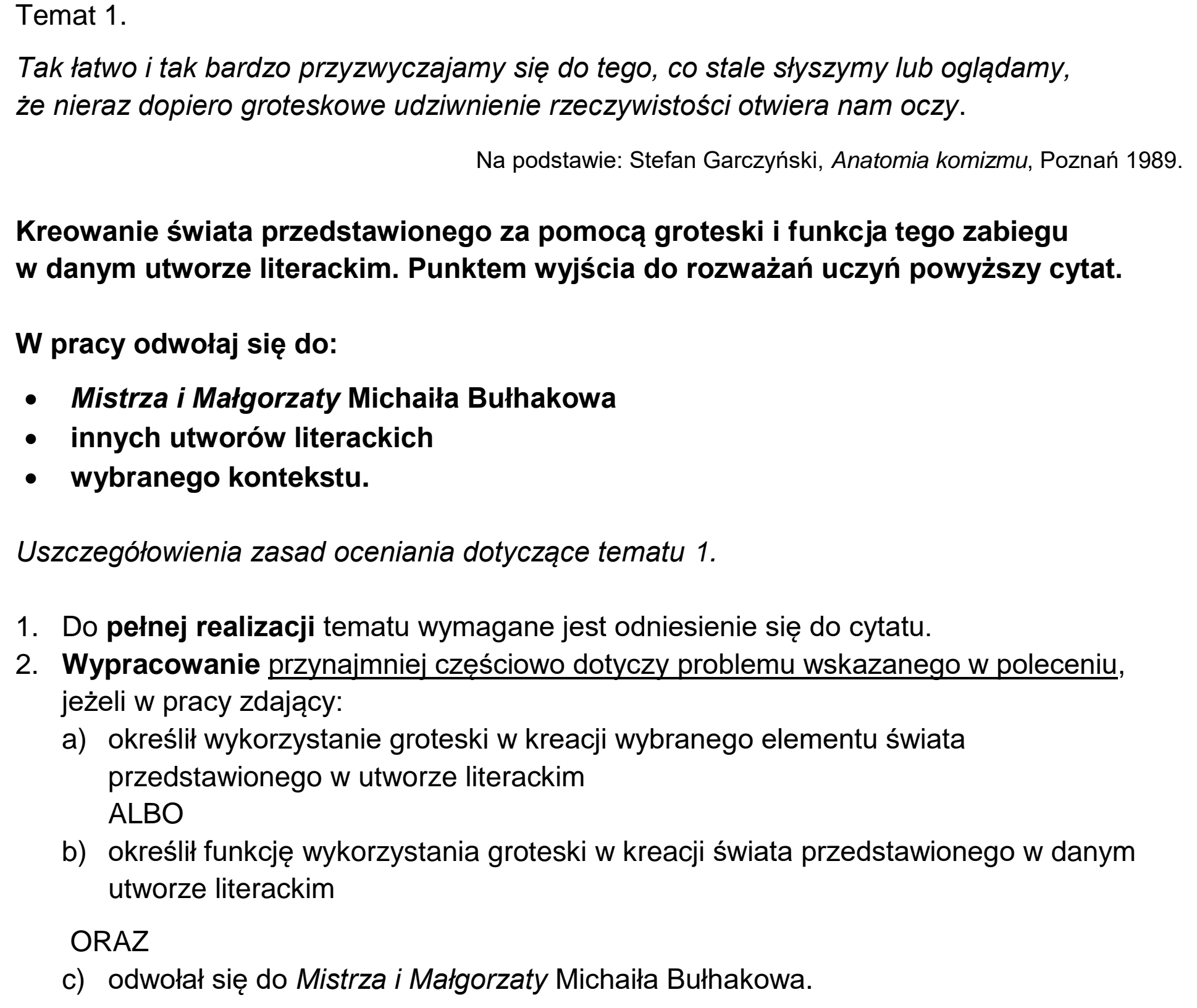 Matura, maj 2026, odpowiedź do zadania 1, fragment 1