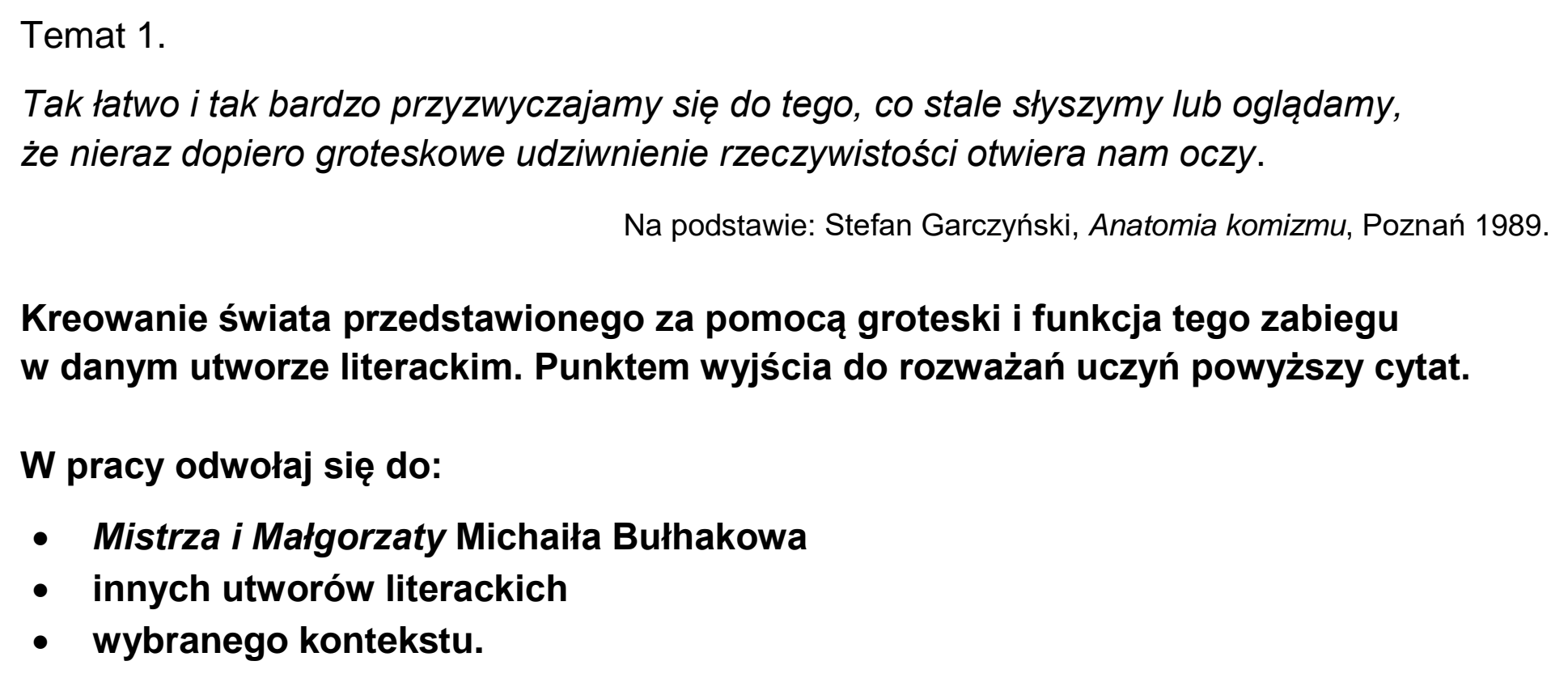 Matura, maj 2026, podgląd zadania 1