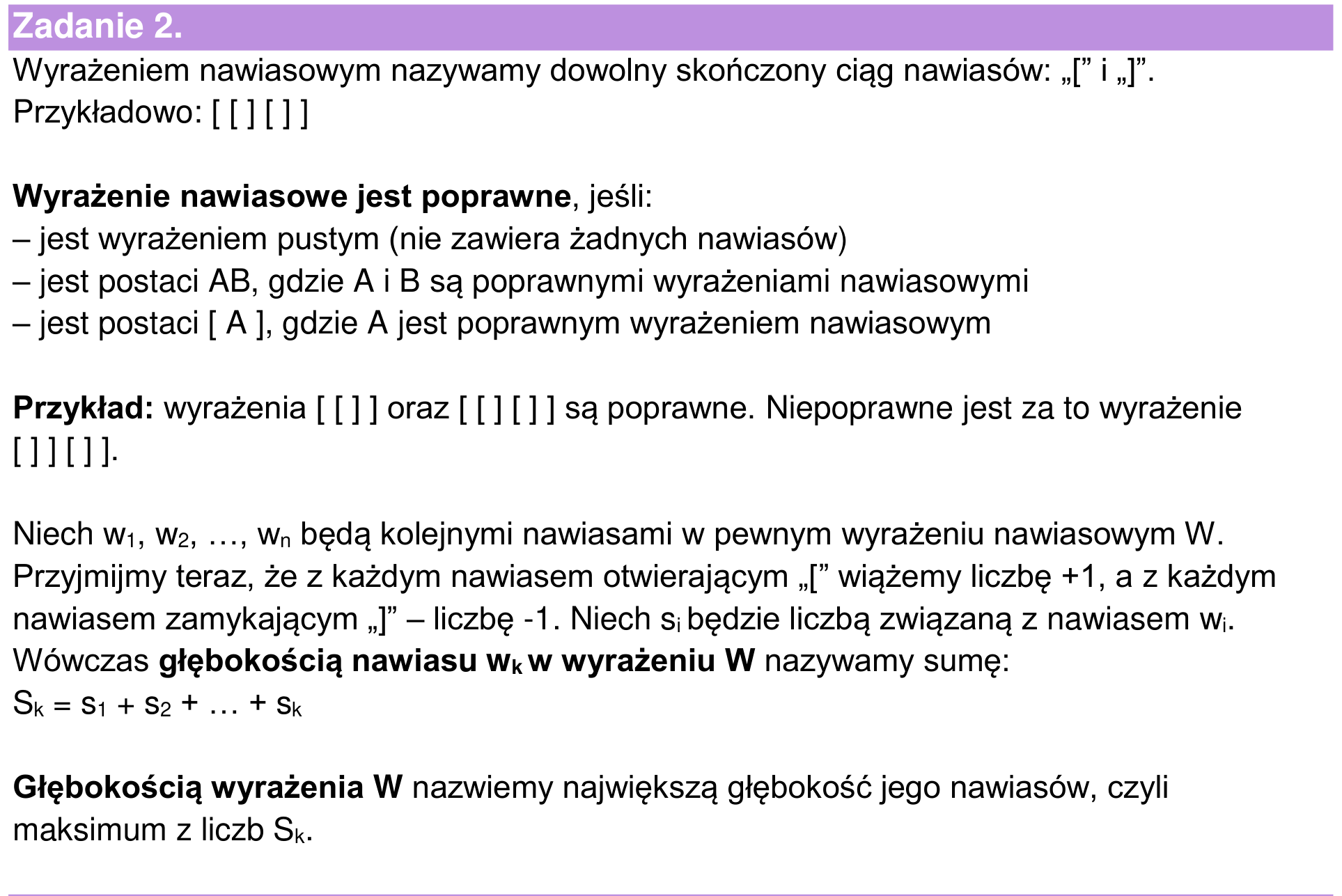 Informator maturalny 2024, wstęp zadania 2