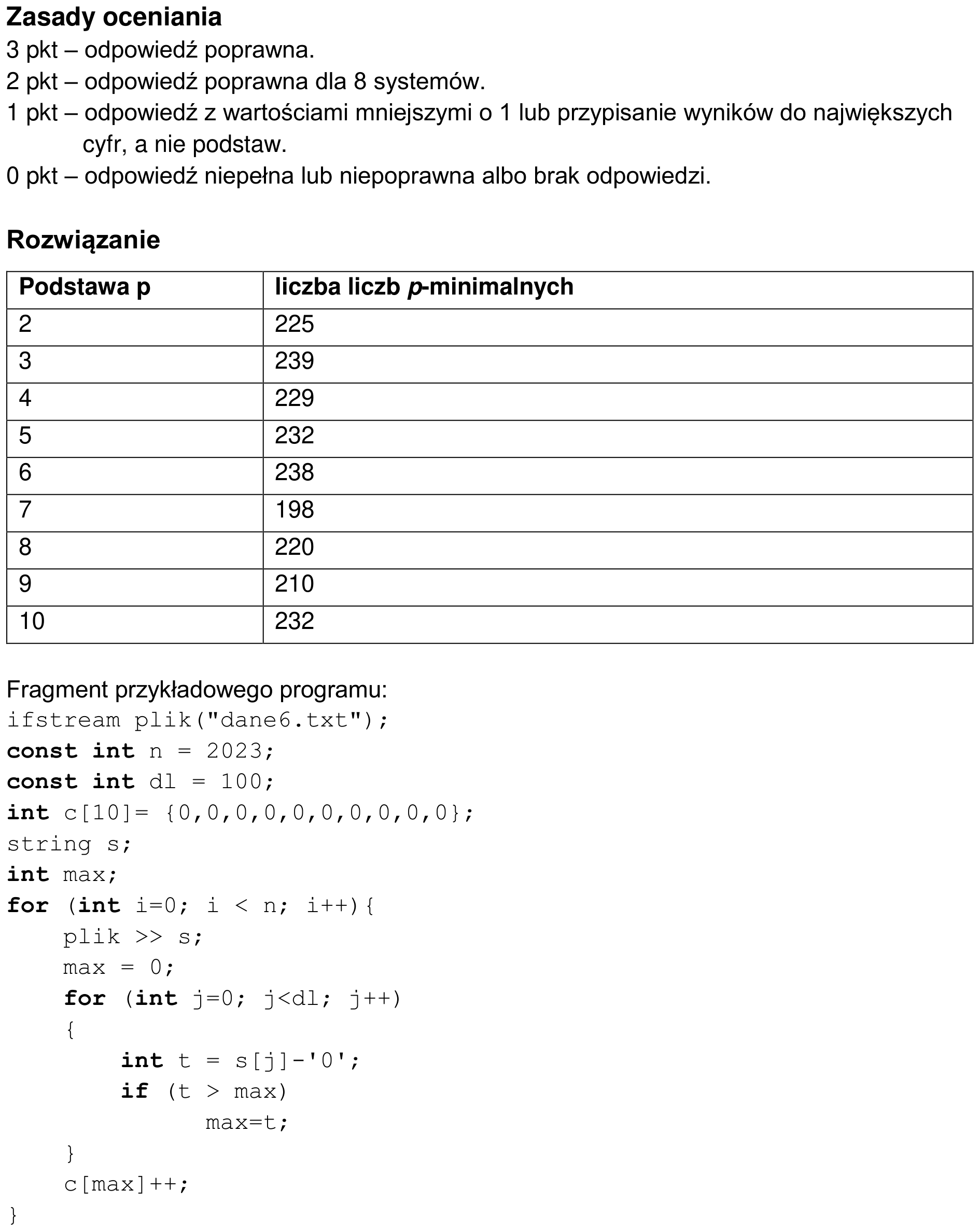 Informator maturalny 2024, odpowiedź do zadania 6.1, fragment 1