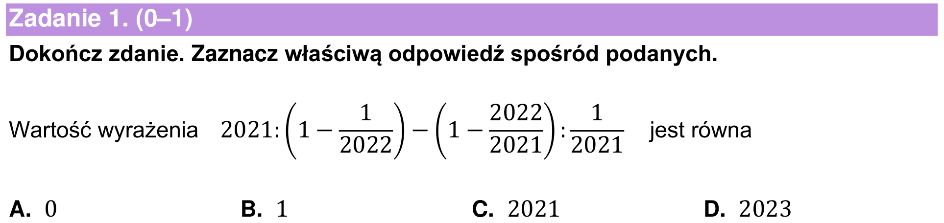 Informator maturalny 2022 – podstawa, podgląd zadania 1