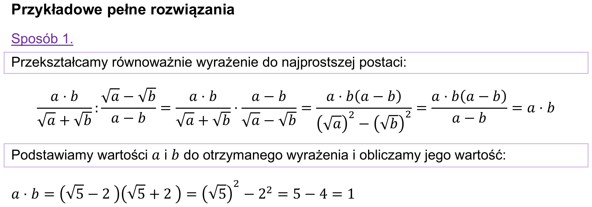 Informator maturalny 2022 – podstawa, odpowiedź do zadania 5, fragment 1