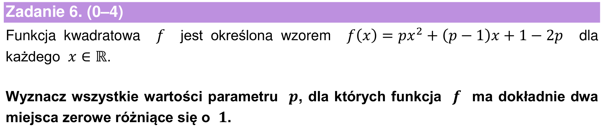 Informator maturalny 2022 – rozszerzenie, podgląd zadania 6