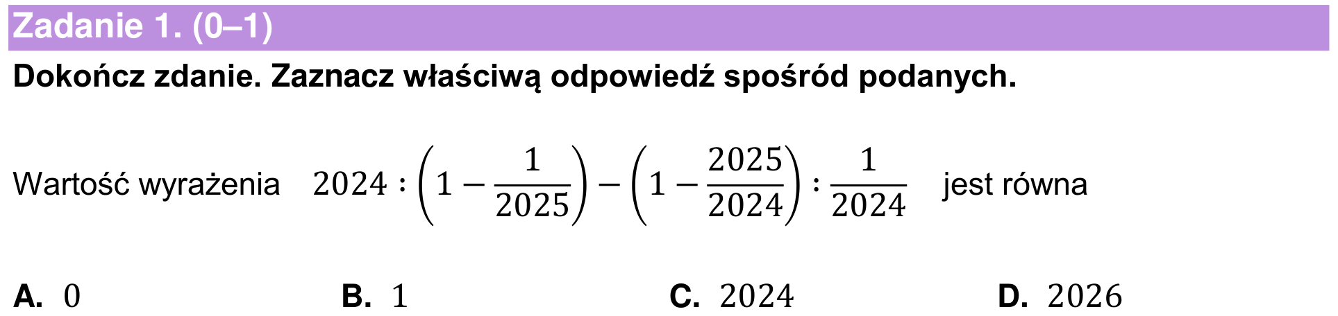 Informator maturalny 2024 – podstawa, podgląd zadania 1