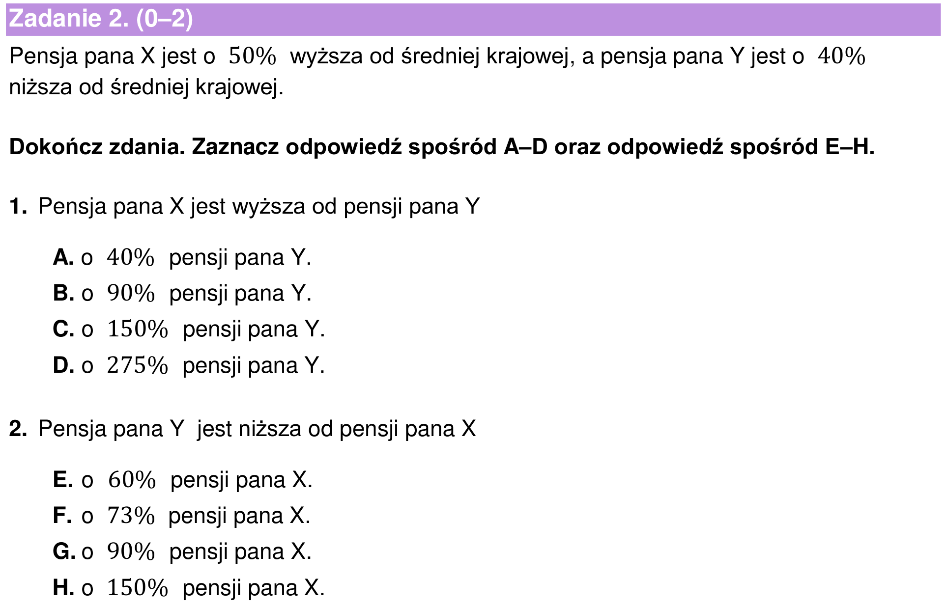 Informator maturalny 2024 – podstawa, podgląd zadania 2