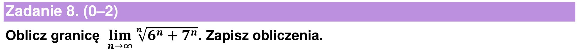 Informator maturalny 2024 – rozszerzenie, podgląd zadania 8
