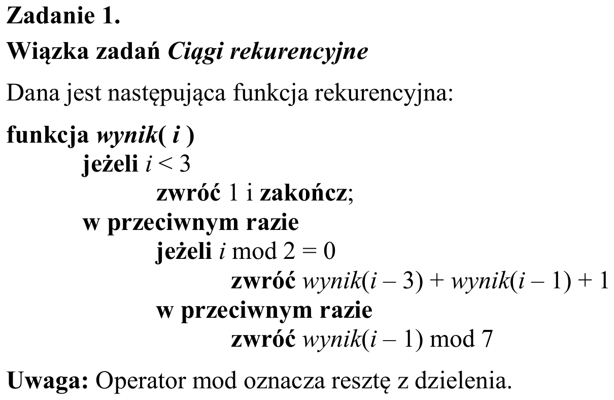 Zbiór zadań 2015, wstęp zadania 1