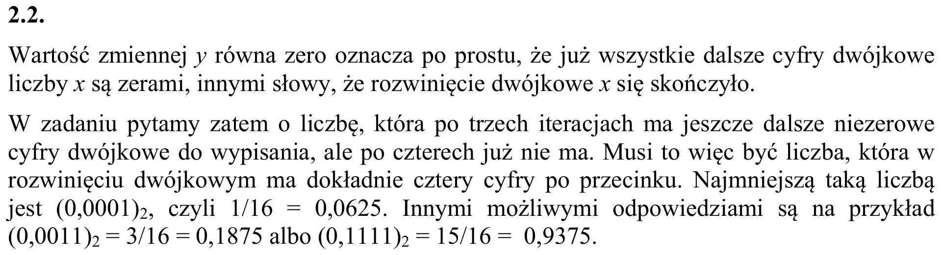 Zbiór zadań 2015, komentarz do zadania 2.2