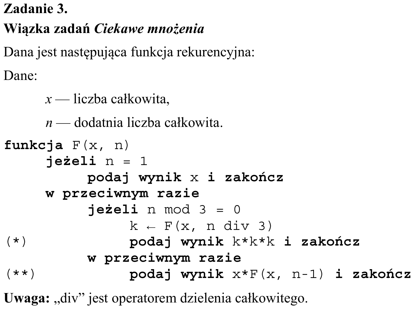 Zbiór zadań 2015, wstęp zadania 3