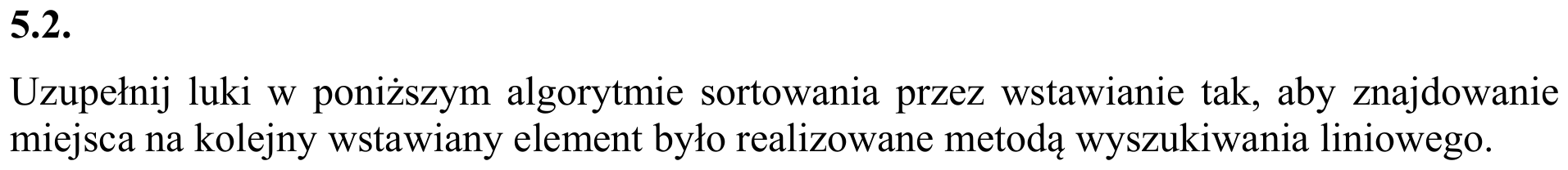 Zbiór zadań 2015, zadanie 5.2, fragment 1