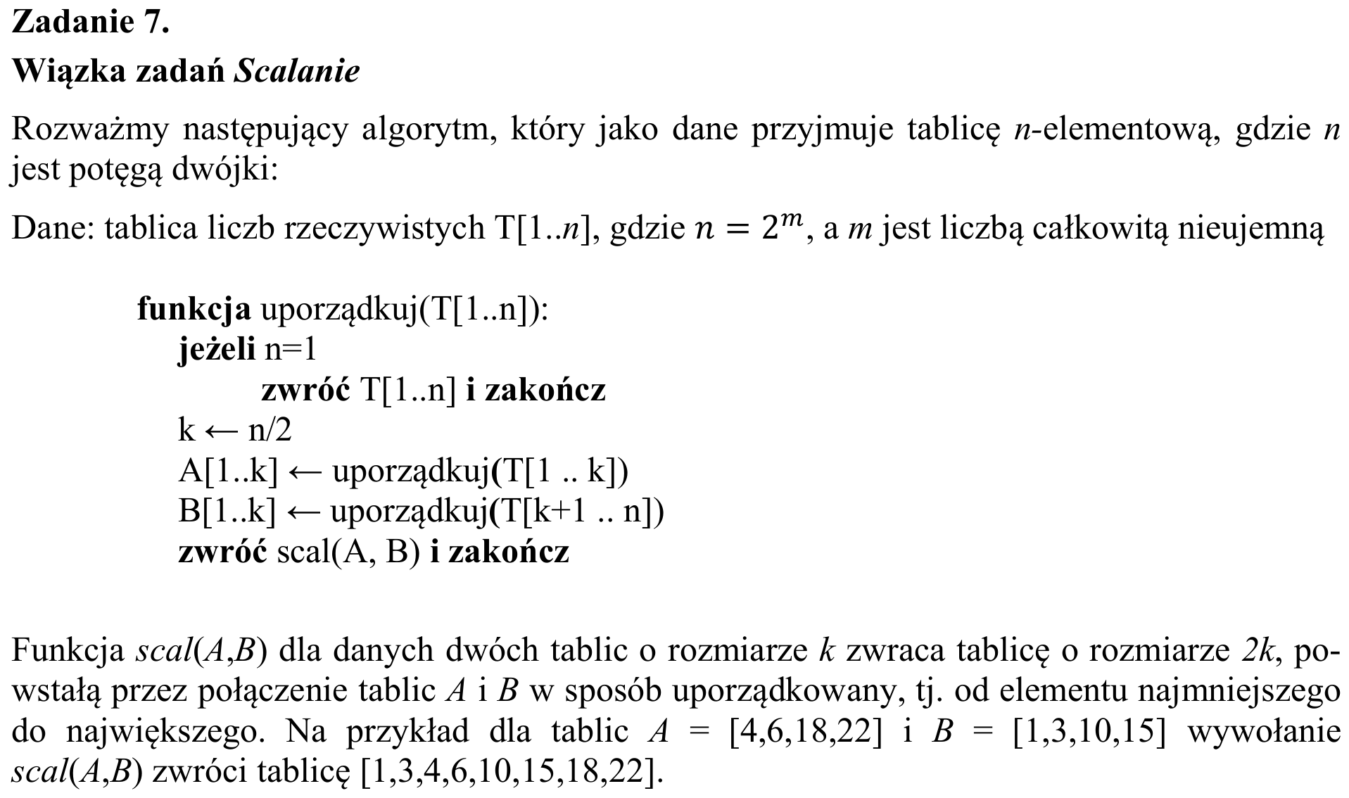 Zbiór zadań 2015, wstęp zadania 7