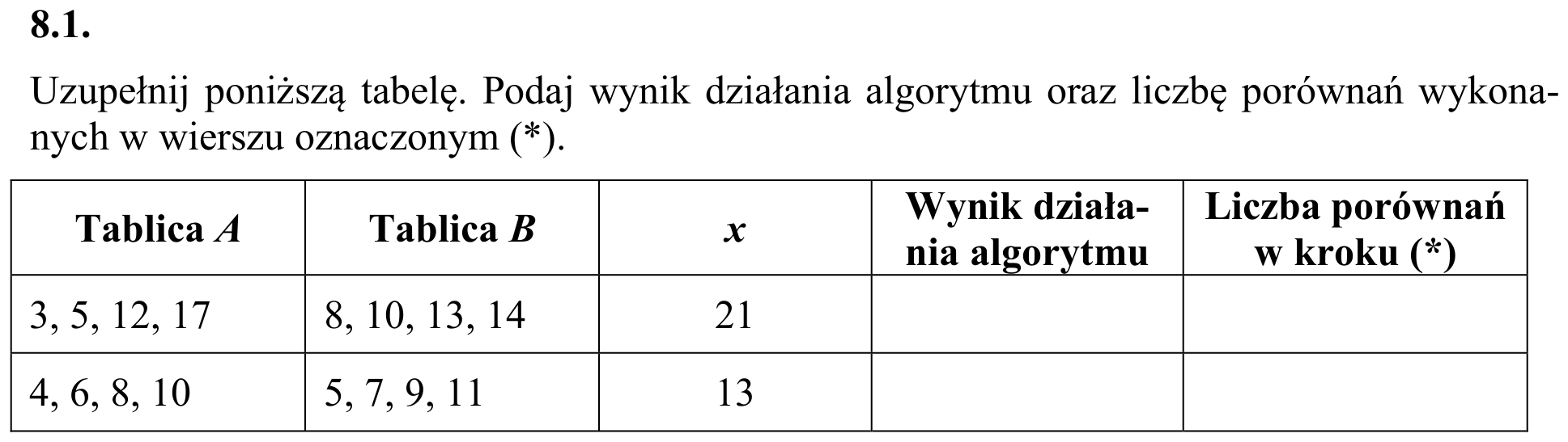 Zbiór zadań 2015, zadanie 8.1