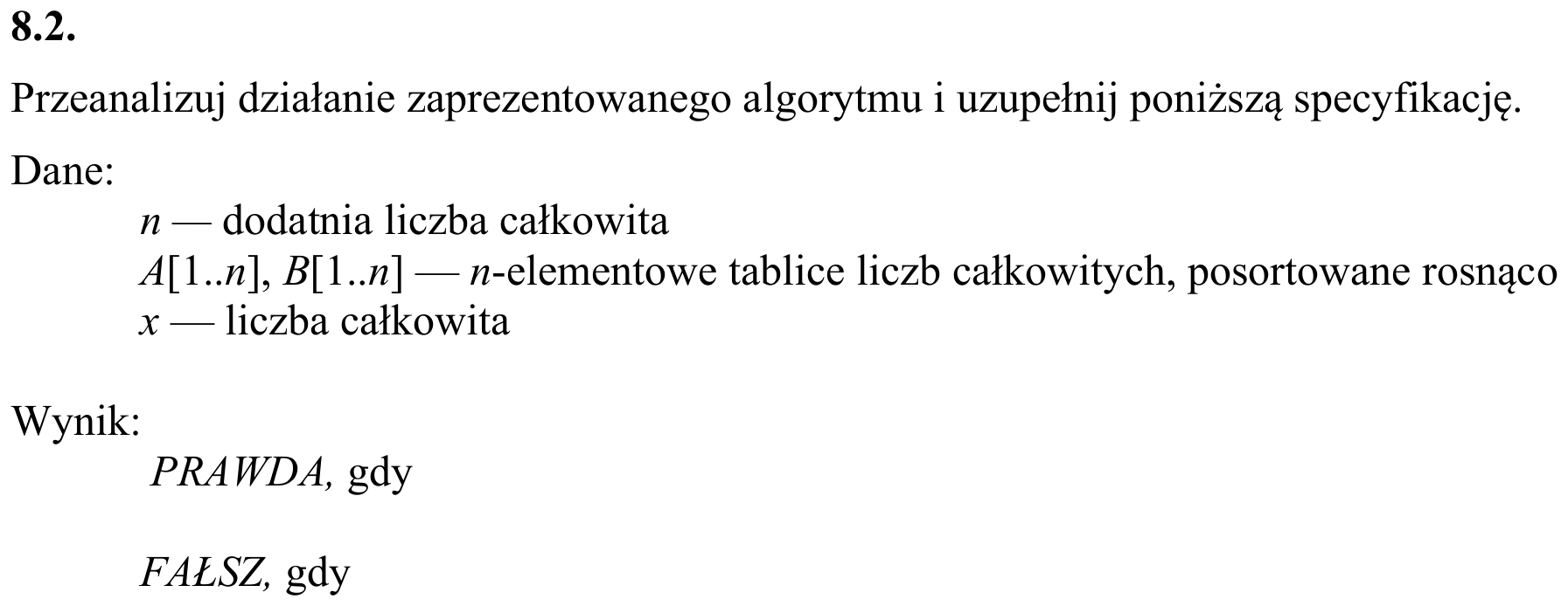 Zbiór zadań 2015, zadanie 8.2